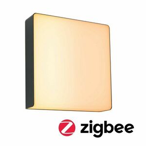 PAULMANN LED venkovní nástěnné svítidlo Smart Home Zigbee 3.0 Azalena pohybové čidlo HF senzor IP44 250x97mm CCT 8, 5W 230V antracit umělá hmota/hliník obraz