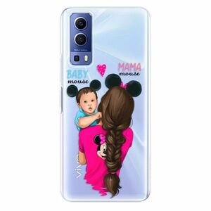 Odolné silikonové pouzdro iSaprio - Mama Mouse Brunette and Boy - Vivo Y52 5G obraz