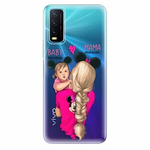 Odolné silikonové pouzdro iSaprio - Mama Mouse Blond and Girl - Vivo Y20s obraz