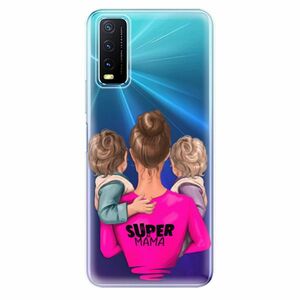 Odolné silikonové pouzdro iSaprio - Super Mama - Two Boys - Vivo Y20s obraz