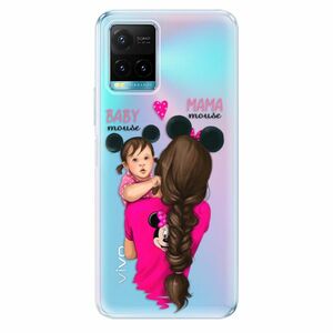 Odolné silikonové pouzdro iSaprio - Mama Mouse Brunette and Girl - Vivo Y21 / Y21s / Y33s obraz