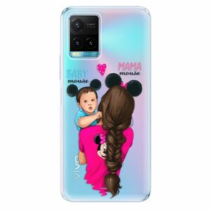Odolné silikonové pouzdro iSaprio - Mama Mouse Brunette and Boy - Vivo Y21 / Y21s / Y33s obraz