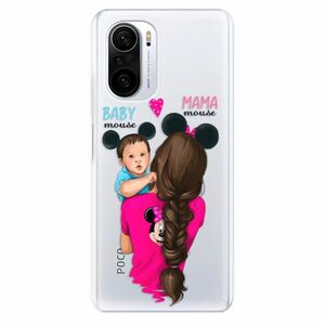 Odolné silikonové pouzdro iSaprio - Mama Mouse Brunette and Boy - Xiaomi Poco F3 obraz