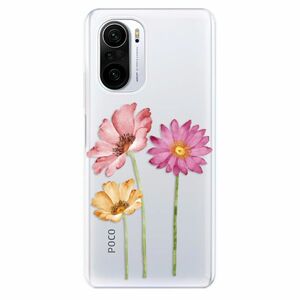 Odolné silikonové pouzdro iSaprio - Three Flowers - Xiaomi Poco F3 obraz