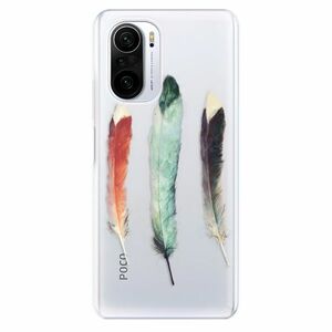 Odolné silikonové pouzdro iSaprio - Three Feathers - Xiaomi Poco F3 obraz