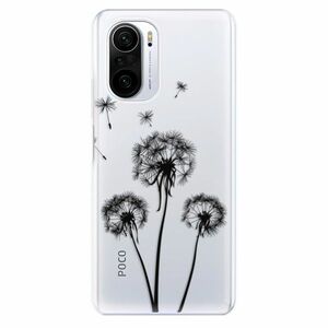 Odolné silikonové pouzdro iSaprio - Three Dandelions - black - Xiaomi Poco F3 obraz