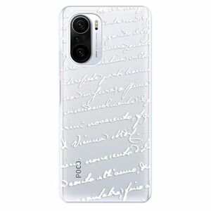 Odolné silikonové pouzdro iSaprio - Handwriting 01 - white - Xiaomi Poco F3 obraz