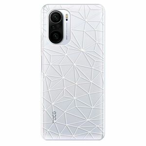 Odolné silikonové pouzdro iSaprio - Abstract Triangles 03 - white - Xiaomi Poco F3 obraz
