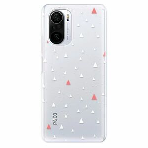 Odolné silikonové pouzdro iSaprio - Abstract Triangles 02 - white - Xiaomi Poco F3 obraz