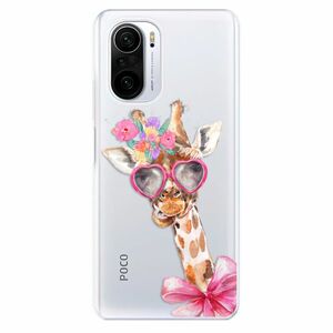Odolné silikonové pouzdro iSaprio - Lady Giraffe - Xiaomi Poco F3 obraz