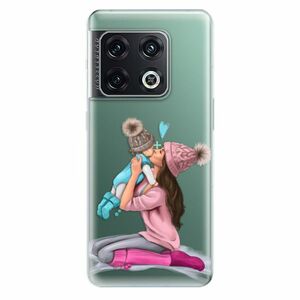 Odolné silikonové pouzdro iSaprio - Kissing Mom - Brunette and Boy - OnePlus 10 Pro obraz