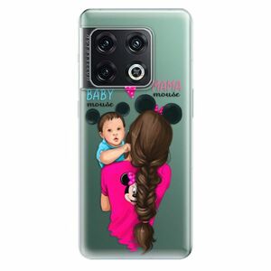 Odolné silikonové pouzdro iSaprio - Mama Mouse Brunette and Boy - OnePlus 10 Pro obraz