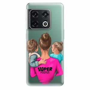 Odolné silikonové pouzdro iSaprio - Super Mama - Boy and Girl - OnePlus 10 Pro obraz