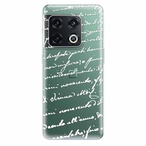 Odolné silikonové pouzdro iSaprio - Handwriting 01 - white - OnePlus 10 Pro obraz