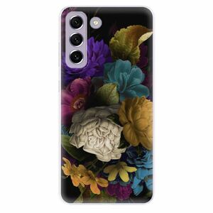 Odolné silikonové pouzdro iSaprio - Dark Flowers - Samsung Galaxy S21 FE 5G obraz