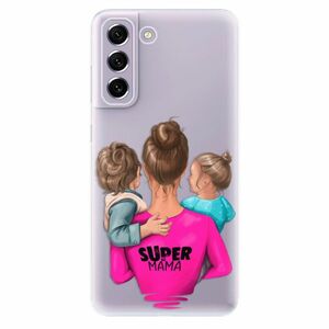 Odolné silikonové pouzdro iSaprio - Super Mama - Boy and Girl - Samsung Galaxy S21 FE 5G obraz