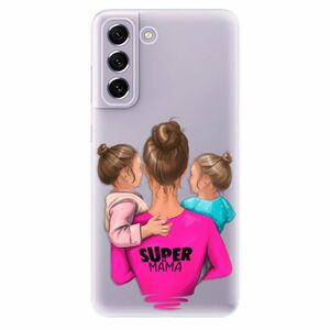 Odolné silikonové pouzdro iSaprio - Super Mama - Two Girls - Samsung Galaxy S21 FE 5G obraz