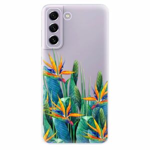Odolné silikonové pouzdro iSaprio - Exotic Flowers - Samsung Galaxy S21 FE 5G obraz