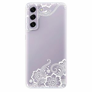 Odolné silikonové pouzdro iSaprio - White Lace 02 - Samsung Galaxy S21 FE 5G obraz