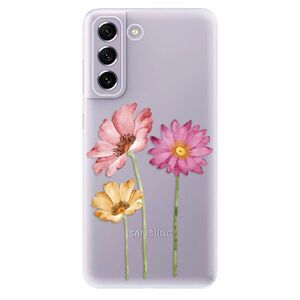 Odolné silikonové pouzdro iSaprio - Three Flowers - Samsung Galaxy S21 FE 5G obraz