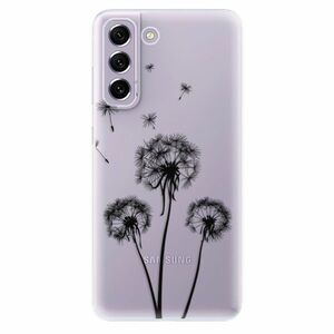 Odolné silikonové pouzdro iSaprio - Three Dandelions - black - Samsung Galaxy S21 FE 5G obraz