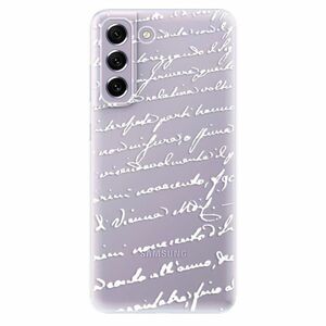Odolné silikonové pouzdro iSaprio - Handwriting 01 - white - Samsung Galaxy S21 FE 5G obraz