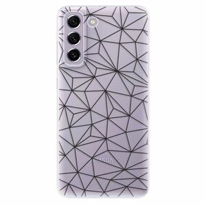 Odolné silikonové pouzdro iSaprio - Abstract Triangles 03 - black - Samsung Galaxy S21 FE 5G obraz