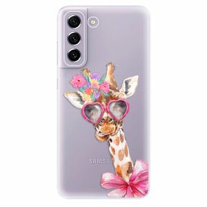 Odolné silikonové pouzdro iSaprio - Lady Giraffe - Samsung Galaxy S21 FE 5G obraz