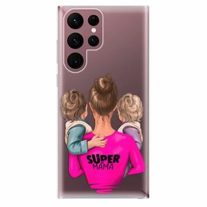 Odolné silikonové pouzdro iSaprio - Super Mama - Two Boys - Samsung Galaxy S22 Ultra 5G obraz