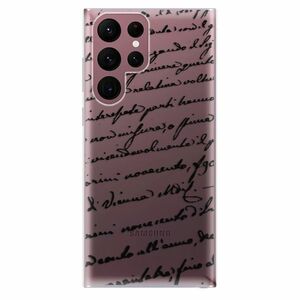 Odolné silikonové pouzdro iSaprio - Handwriting 01 - black - Samsung Galaxy S22 Ultra 5G obraz