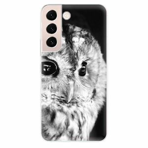 Odolné silikonové pouzdro iSaprio - BW Owl - Samsung Galaxy S22+ 5G obraz