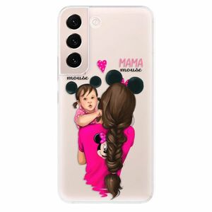 Odolné silikonové pouzdro iSaprio - Mama Mouse Brunette and Girl - Samsung Galaxy S22+ 5G obraz
