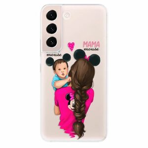 Odolné silikonové pouzdro iSaprio - Mama Mouse Brunette and Boy - Samsung Galaxy S22+ 5G obraz