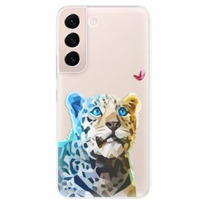 Odolné silikonové pouzdro iSaprio - Leopard With Butterfly - Samsung Galaxy S22+ 5G obraz