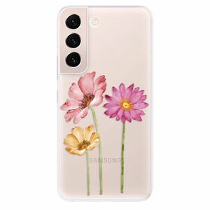 Odolné silikonové pouzdro iSaprio - Three Flowers - Samsung Galaxy S22+ 5G obraz