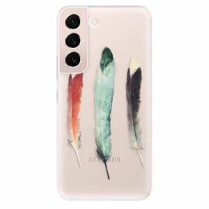 Odolné silikonové pouzdro iSaprio - Three Feathers - Samsung Galaxy S22+ 5G obraz