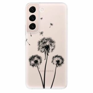 Odolné silikonové pouzdro iSaprio - Three Dandelions - black - Samsung Galaxy S22+ 5G obraz