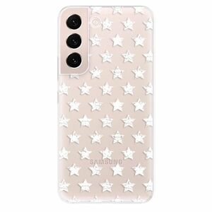 Odolné silikonové pouzdro iSaprio - Stars Pattern - white - Samsung Galaxy S22+ 5G obraz