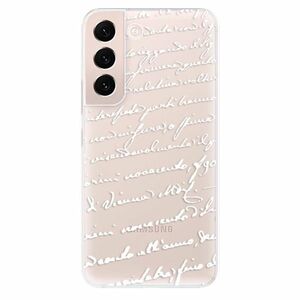 Odolné silikonové pouzdro iSaprio - Handwriting 01 - white - Samsung Galaxy S22+ 5G obraz