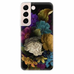 Odolné silikonové pouzdro iSaprio - Dark Flowers - Samsung Galaxy S22 5G obraz