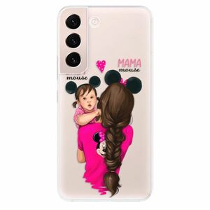 Odolné silikonové pouzdro iSaprio - Mama Mouse Brunette and Girl - Samsung Galaxy S22 5G obraz