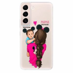 Odolné silikonové pouzdro iSaprio - Mama Mouse Brunette and Boy - Samsung Galaxy S22 5G obraz