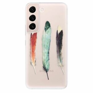 Odolné silikonové pouzdro iSaprio - Three Feathers - Samsung Galaxy S22 5G obraz