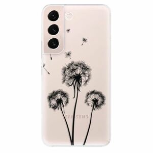 Odolné silikonové pouzdro iSaprio - Three Dandelions - black - Samsung Galaxy S22 5G obraz