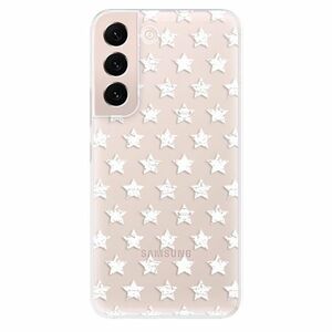 Odolné silikonové pouzdro iSaprio - Stars Pattern - white - Samsung Galaxy S22 5G obraz