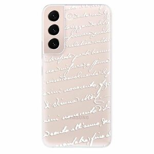 Odolné silikonové pouzdro iSaprio - Handwriting 01 - white - Samsung Galaxy S22 5G obraz