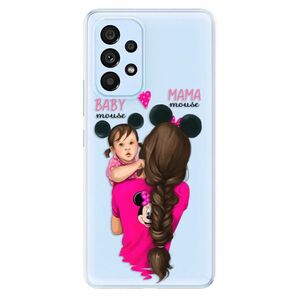 Odolné silikonové pouzdro iSaprio - Mama Mouse Brunette and Girl - Samsung Galaxy A73 5G obraz