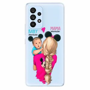 Odolné silikonové pouzdro iSaprio - Mama Mouse Blonde and Boy - Samsung Galaxy A73 5G obraz