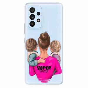 Odolné silikonové pouzdro iSaprio - Super Mama - Two Boys - Samsung Galaxy A73 5G obraz