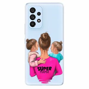 Odolné silikonové pouzdro iSaprio - Super Mama - Two Girls - Samsung Galaxy A73 5G obraz